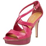 Nine West Women's Count Platform Sandal,Dark Pink Synth,10 M US