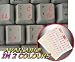 SLOVENIAN / CROATIAN KEYBOARD STICKERS WITH RED LETTERING ON TRANSPARENT BACKGROUND
