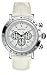 Nautica A20070G Steel Gents SPETTACOLARE swiss chronograph white leather strap silver dial