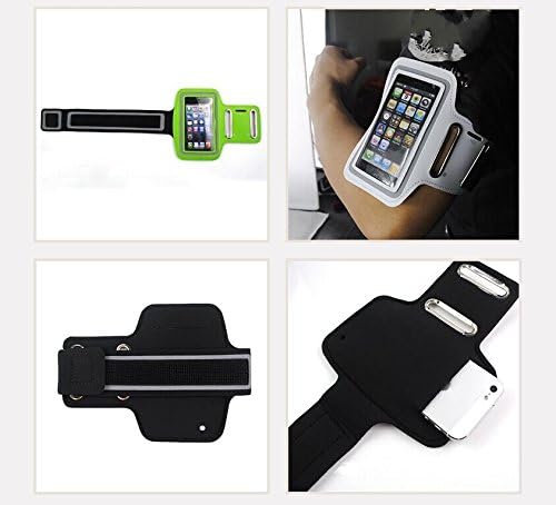 Running Jogging Sports GYM Armband Case Cover Holder for Alcatel Mobile Cell Phone 2 (Alcatel One Touch Idol X OT-6040D, black)