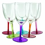 DCI Tipsy 10-Ounce Swirling Wine Glasses, Set of 6