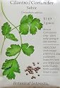 Coriander Cilantro Sabor Heirloom Seeds 350 Seeds