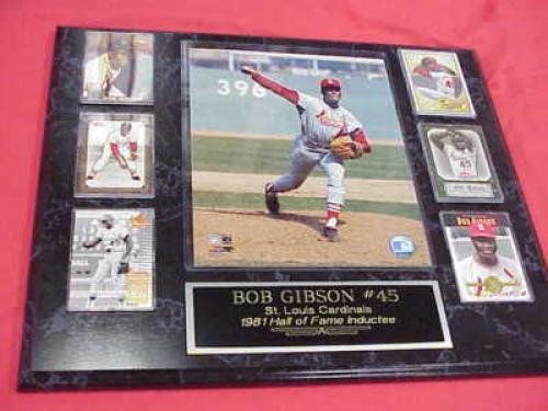 Bob Gibson 6 Card Collector Plaque