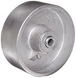 RWM Casters CIR-0520-08 5″ Diameter X 2″ Width Cast Iron Wheel with Straight Roller Bearing, 1000 lbs Capacity, 1/2″ Axle Diameter