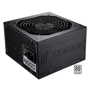 Corsair CMPSU-400CX 400-Watt CX Series 80 Plus Certified Power Supply compatible with Core i7 and Core i5