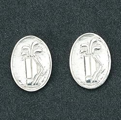 Golf Tee Time Sterling Silver Earrings