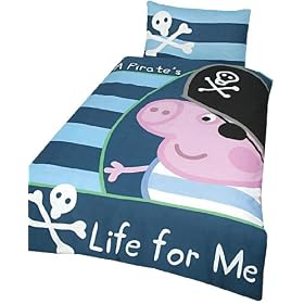Character World Peppa George Pirate Panel Duvet Set, Single
