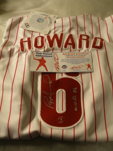 Ryan Howard Autograph Authentic Phillies Jersey RHA COA
