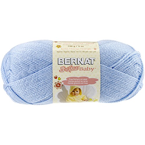 Bernat Softee Baby Yarn, 5 oz, Gauge 3 Light, Pale Blue
