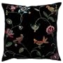 April Cornell Cushion 16" - Bird Embroidery Black