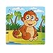 GOTD Monkey 9-Piece Wooden Jigsaw Puzzle