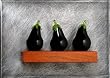 Three Eggplants Still-Life