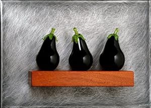 Three Eggplants Still-Life