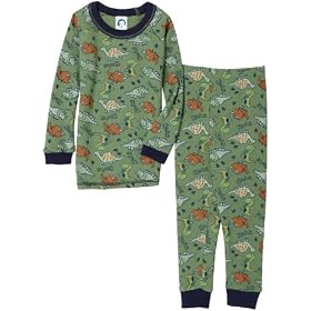 Gerber Dinosaur Roar Thermal Underwear Two Piece, Green