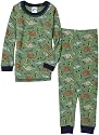 Gerber Dinosaur Roar Thermal Underwear Two Piece, Green, 24 Months