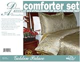 Newpoint Jacquard Woven Queen Comforter Sets, Gold
