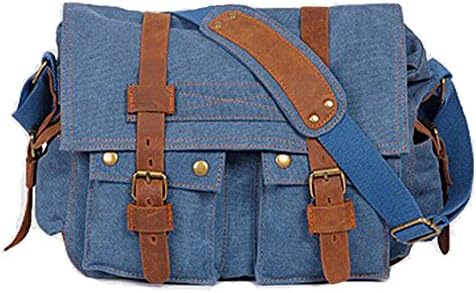 SQLP Retro Canvas Handbags Totes Shoulder Bags (blue)
