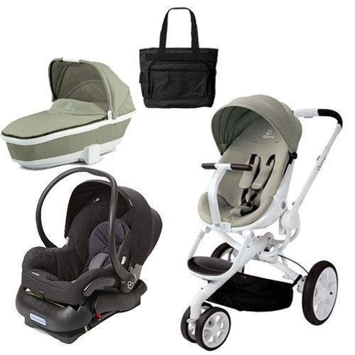 Quinny Moodd Stroller Travel System and Dreami in Natural