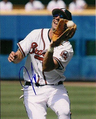 Autographed/Hand Signed 8x10 Photo Jeff Francoeur Atlanta Braves