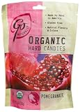 GoNaturally Organic Pomegranate Gluten Free Hard Candies, 3.5-Ounce Bags (Pack of 6)