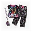 Disney Camp Rock "Two Stars are Brighter Than One" pajama set w/ backstage pass for girls.