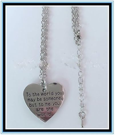 St. Patricks day Mothers Day Mom Special Unisex Womens Mens Children Valentines Day Jewellery Gift Heart Love Pendant Necklace with Statement Alloy Silver
