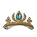 GLITTERFIT Girls Snow Queen Princess Sparkling Crown Hair Clip for Kid - Gold