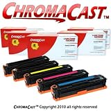 ChromaCast 125A Full Color 5 Pack - Compatible Set Includes: 2 Black, 1 Cyan, 1 Magenta, 1 Yellow - Replacement for HP 125A (CB540A, CB541A, CB542A, CB543A)