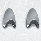 Large Adhesive Ellipse Hooks - Set 2 Brushed Nickel