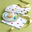Set of 4 Polka Dot Napkins 330221