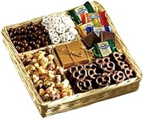 Deluxe Chocolate and Nut Collection Gift Basket - A Gourmet Snack Gift