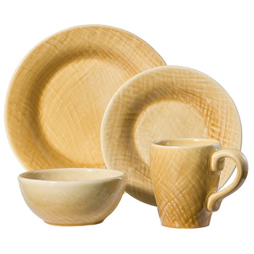 16-pc. Dinnerware Set - Asian Yellow by Tabletops Unlimited Inc