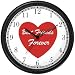 Red Heart - Best Friends Forever - Love & Friendship Theme Wall Clock by WatchBuddy T...