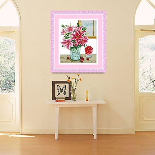 Hetty's Dimensions Needlecrafts Counted Cross Stitch Kit, Lily Flower