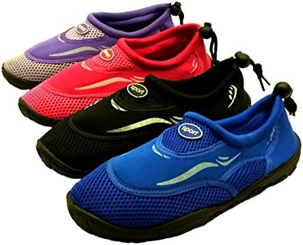 Women's Sports Water Shoes Pool Beach Aqua Socks, Yoga , Exercise (8, Purple)