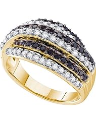 0.99ctw Black Diamond Fashion Band 14K Yellow Gold
