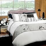This Morning by Catherine Lansfield Auvergne Black Superking Size Duvet Set