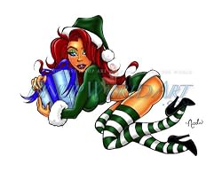 Christmas Box cartoon Art Print Giclee' by Armando Huerta