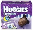 Huggies Overnites Diapers, Size 5, Big Pack, 56-Count Box