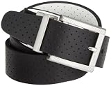NIKE Golf Perforated Reversible Belt (Black/White, 38)