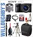 NEX-7/B Compact Interchangeable Lens Digital Camera (Black) + Sony SEL24F18Z 24mm f/1.8 E-Mount Carl Zeiss Sonnar Lens (Black) + SEL1855 SEL1855 Interchangeable Alpha E-mount 18-55mm F3.5-5.6 OSS (Silver) + Sony LCSSC8 Lightweight System Case for Alpha DSLR Camera and Lenses + Sony NP-FW50 Spare Battery + LexSpeed 64GB SDXC Class 10 Memory Card + Sunpak 620-9002TM Tri-Monopod & More! Willoughbys Est. 1898 Bundle