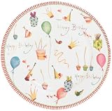 Caspari Happy Birthday Set of 8 Paper Salad Plates