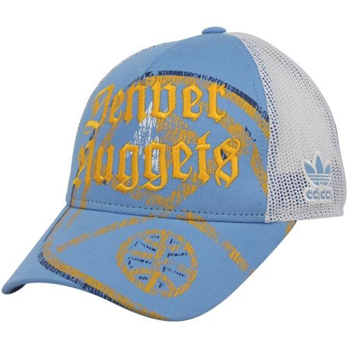 adidas Denver Nuggets Ladies Light Blue Mesh Back Adjustable Trucker Hat