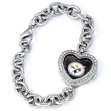 Women's Game Time Pittsburgh Steelers Heart Watch - Stainless Steel (9)