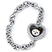 NFL Heart Shaped Jewelry Watch - Pittsburgh Steelers Deluxe Bracelet watch