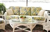 Strathwood Camano All-Weather Wicker Sectional Sofa Seat, Left Cushion and 24-inch Square Pillow