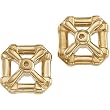14K Yellow Gold Earring Jackets