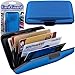 Trademark Home 82-7498 Aluminum Credit Card Wallet RFID Blocking Case, Blue