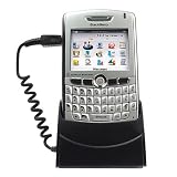 Blackberry 8800 8830 PDA 3-In-1 USB Hot Sync Cradle Twin Desktop Charger w Battery Slot
