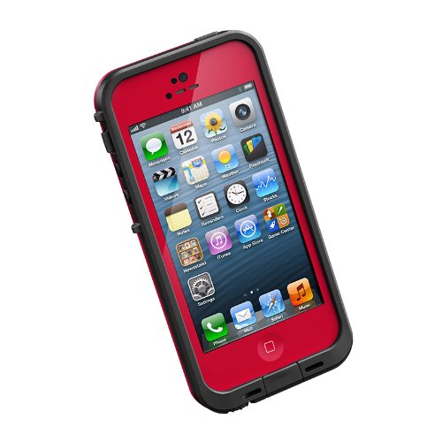 Lifeproof 1301-05 Fre Case for iPhone 5 - 1 Pack - Retail Packaging - Red